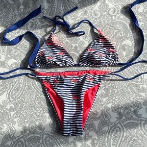 Flamingo swimming suit set